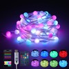 Vigdur 33FT RGB Globe String Lights, 100 Balls DIY Color