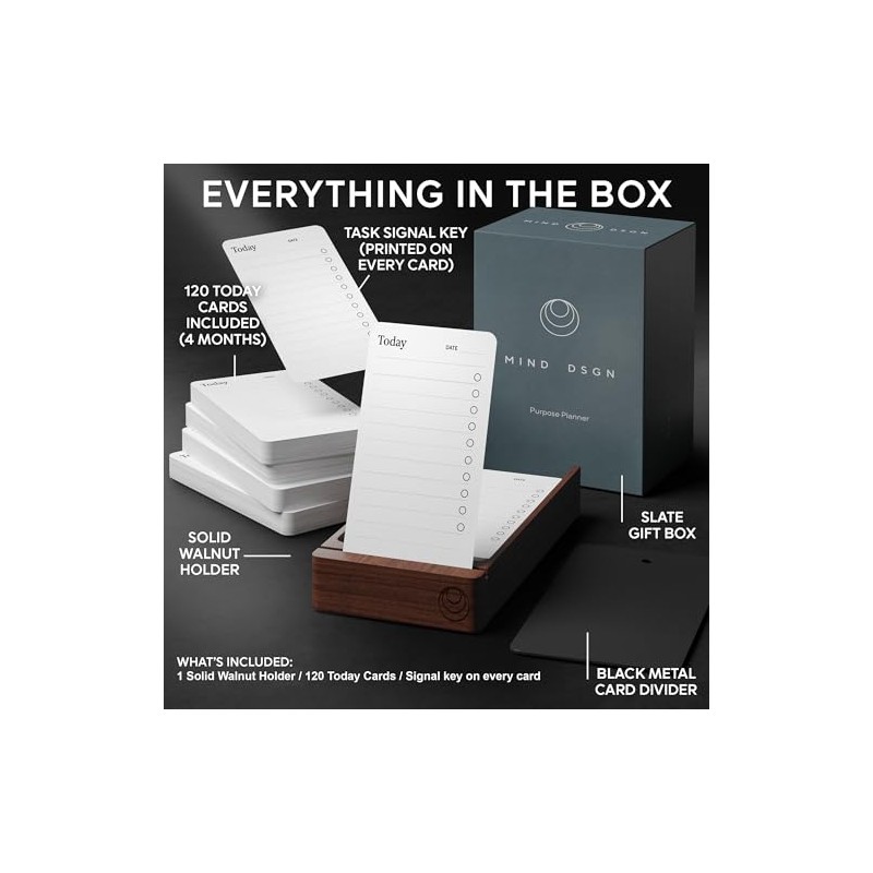 Mind Design Daily Planner Notepad with Goal Cards