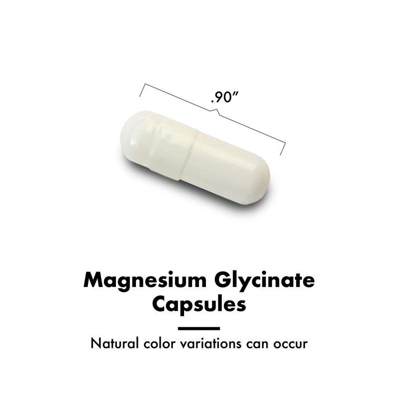 Magnesium Glycinate 525 mg Elemental Complex -125% DV High Absorption
