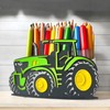 KAJAWIS Schreibtisch Organizer 3D Traktor - Stifteetui für Kinder -