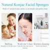 YUXIANLB 5 Pack Regular Facial Sponge, Facial Sponges for Cleansing
