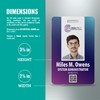 Custom Print Employee ID Badge, Double Sided with Name, Photo,