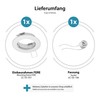 ledscom.de FERE Ceiling Mounting Frame Matt White (LED/Halogen/GU10/MR16/PAR16/50 mm) with