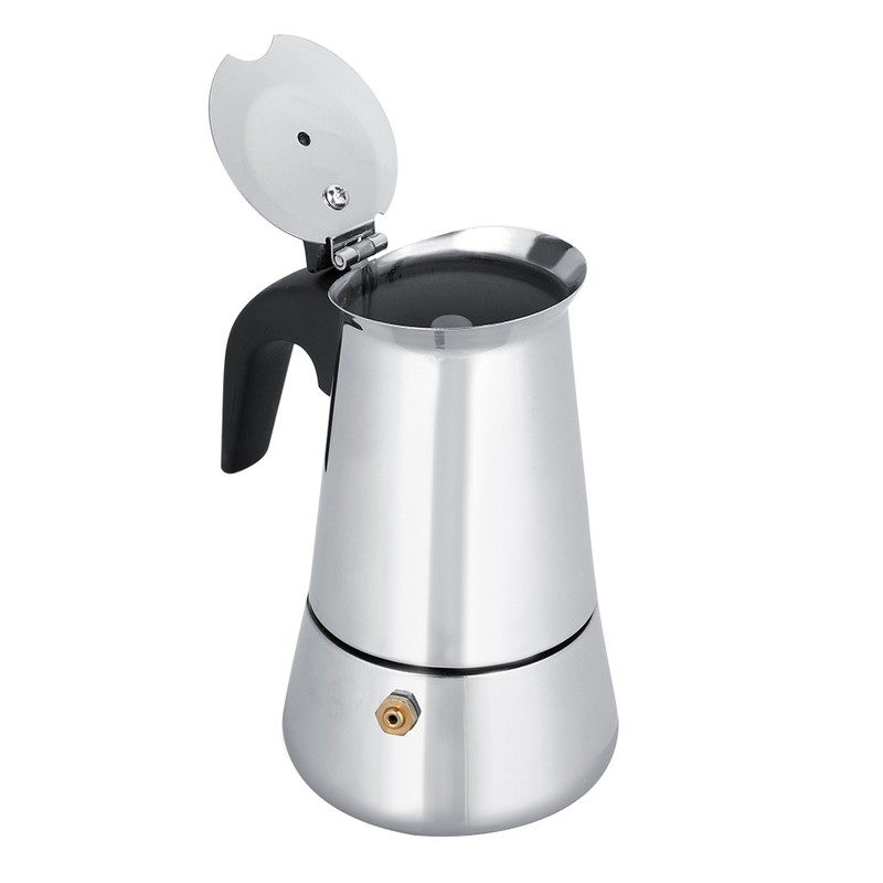 Portable Stainless Steel Coffee Pot Moka Espresso Maker Mocha Pot