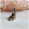 Crafts Mini Exquisite Buddha Sakyamuni Statue Brass Valuable Sculpture Meditating