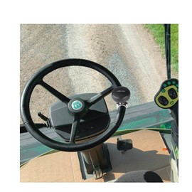 Hypersonic - perilla giratorio para volante, compatible con volantes estándar, perilla de suicidio suave para coche, tractor, cortacésped, barco y maniobra (negro)