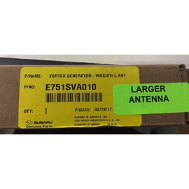Subaru OEM Vortex Generator 2017 2018 WRX & STI E751SVA010 Genuine FOR Starlink Larger Antenna Opening