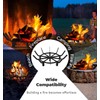 Mondazie 24 Inch Round Fire Pit Grate with 10 Bars