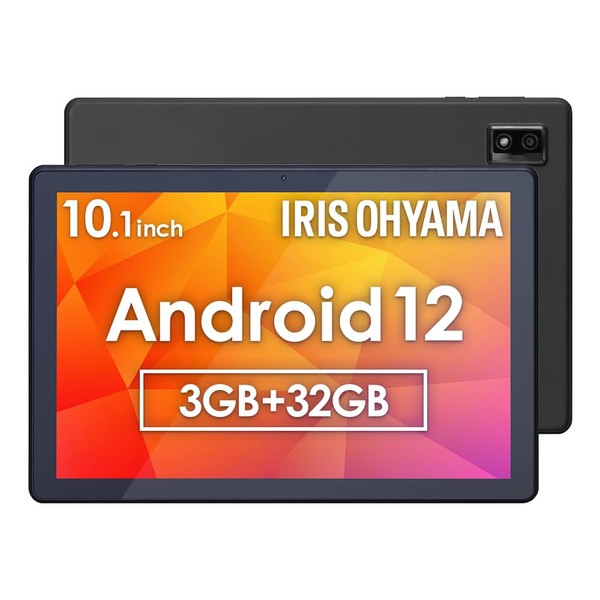 Iris Ohyama Tablet 10 Inch Wi-Fi Model, Android 12, Video Viewing, Japanese Support, FHD, 1920x1080, 3GB Memory, 32GB Storage, 4 Cores, LUCA TE103M3N1-B