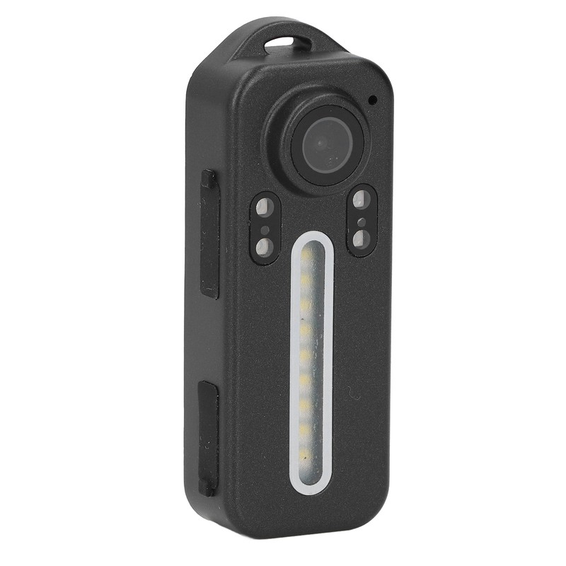 Portable Video Recorder 1080P LED Fill Light Back Clip Night
