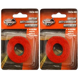 2-PACK - Road Power 989 Anti-Corrosion Fiber Washers, 2-Pack, 6 and 12-Volt