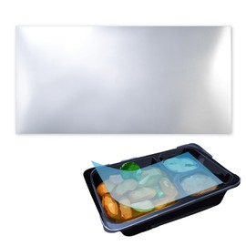 Food Grade OPP Sheet, Silver, Antibacterial, Anti-Fog, 2.4 x 3.9 inches (60 x 100 mm), 25 Microns, 50 Sheets, SIAA Mark Certified, Domestically Produced, OPP Bag Work-Up, Transparent, Lunch Box Film