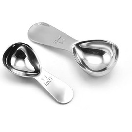 Coffee Spoon Stainless Steel Measuring Spoon 15ml + 30ml Double - Headed Graduated Coffee Measuring Spoon. 2 Tablespoon, for Coffee, Tea, Sugar, Coffee Beans