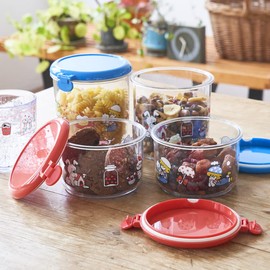 Shimojima Canister Storage Container, 28.7 fl oz (800 ml), Stop Pail, Morning Character, Made in Japan (Stop Pale)