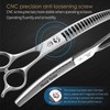 Fenice Totem Professional Pet Grooming Scissors, Curved Chunker with Gradient