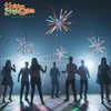 Holiday Bright Lights 28 Inch LED Meteor Burst Multicolor Starburst