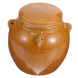 Zerodeko Vintage Ceramic with Lid Capacity Sealing Pickle Container for Storing Honey Jams and Pickled Vegetables Decorative Kitchen Storage for Home Use