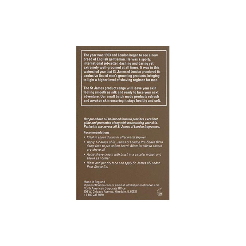 St James of London Mandarin & Patchouli Pre-shave Oil