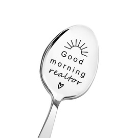 Realtor Client Christmas Bday Gifts for Real Estate Agent Coffee Spoon Gifts for Salesman Birthday Gifts for Real Estate Broker Spoon Gifts for Best Friend Birthday Appreciation Gifts for Realtors
