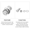 METALLIXITY Hex Head Screws Bolts, Nuts, Flat & Lock Washers