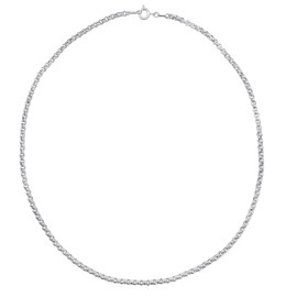 Silverly Sterling Silver Rolo Chain 3 mm Thick - 16" 925 Silver Short Chains - Choker Necklace for Women and Teenage Girls - Classic Simple Necklaces for Layering