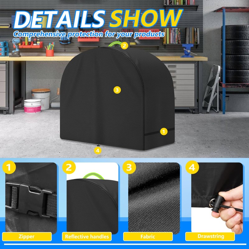 Miter Saw Cover, 28 x 24 x 28 Inch 600D
