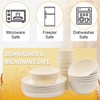 36pcs Wheat Straw Dinnerware Sets, Unbreakable Reusable Kitchen Cups Plates