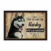 PR Print Royal Doormat Pets with Dog Picture Husky -