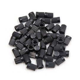 uxcell 50Pcs 6mm Plastic Shaft Insert Dia Potentiometer Control Knobs Black 10 x 14mm