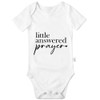 Tenobet Little Answered Prayer Bodysuit, Pregnancy Announcement Gender Neutral Baby