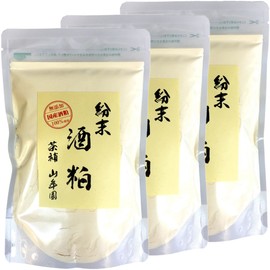 【国産100%】酒粕 粉末 200g×3袋セット 巣鴨のお茶屋さん 山年園
