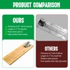 18" Bamboo Fish Cleaning Board Kit Anti-slip Fish Cutting Board