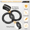 sourcing map 2Pcs M3 x 40mm Metal Rings, 304 Stainless