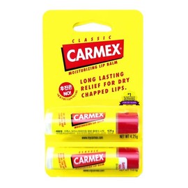 카멕스) 립밤 클래식 스틱 x 2팩 Carmex Lip Balm Classic Stick x 2 Pack