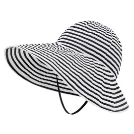 MK MATT KEELY Sun Hats for Women Summer Wide Brim Beach Hat Ladies Foldable Bucket Hat with UV Protection,Black