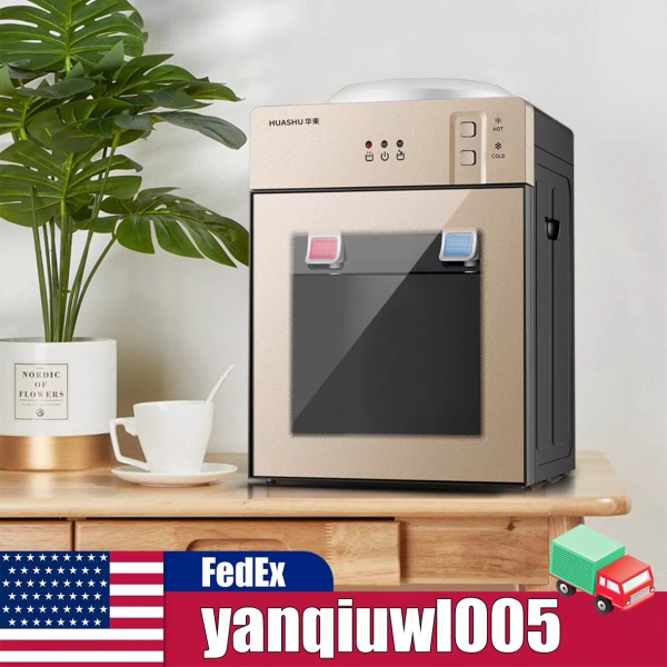 Top Loading Countertop Water Dispenser Hot Cold Water Cooler Drinking