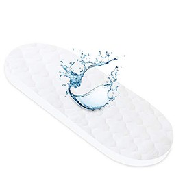 Waterproof Mattress Protector, Quilted Mattress Cover(67x30cm) for Moses Basket Mattress, Ultra Soft, White