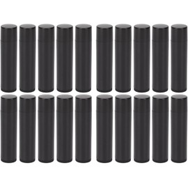 ZJchao 20 Tubos de Bálsamo Labial, Botellas de Bálsamo Labial Recargables Vacías, Tubo Redondo de Lápiz Labial DIY para Bálsamos Labiales, Contenedor de Lápiz Labial