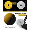 Solidure Diamond Polishing Disc,3Step Dry Diamond Polishing Pads 100mm for
