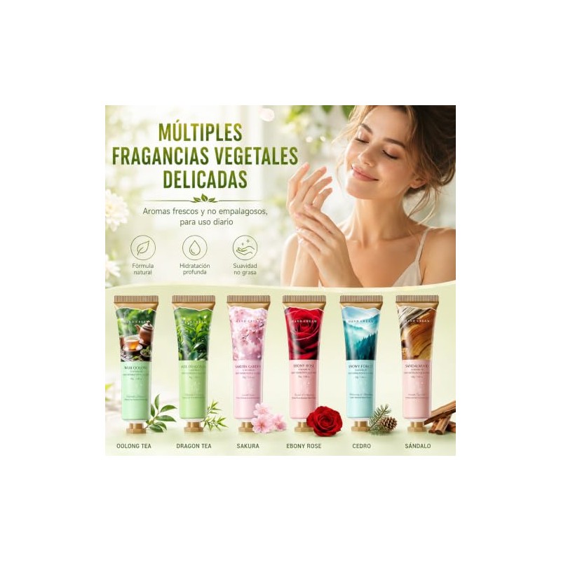 Crema Manos Hidratante, Crema para Manos 12 PCS