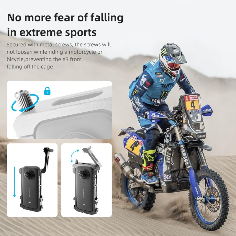 REYGEAK Aluminum Frame Cage for Insta360 One X3, Ultra Light