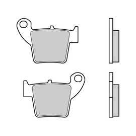 BREMBO Brake Pad Set Brake Blocks Brake Stones Set Ceramic 07HO48TT