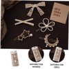 Baluue 5pcs Pearl Hairpin Set Hair Clips for Women Decorative