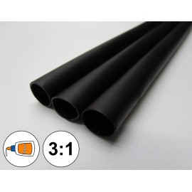 Unbranded/Generic (1 FOOT) 1.5" Black Heat Shrink Tube 3:1 Dual Wall Adhesive Glue Marine/to 1-1/2