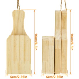 Wooden Tostones Plantain Press with Handle Bamboo Banana Smasher Green Plantain Smasher Maker Easy Storage for Fried Plantains Chips and Tostones Cups (6.3×2.36×2.3inch)