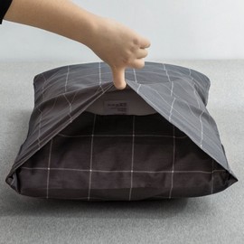 JELLYMONI 100% Natural Cotton Plaid Standard Pillowcases Set, 2 Pack Black with White Grid Geometric Pattern Printed Pillow Covers with Envelope Closure(Pillows are not Included)