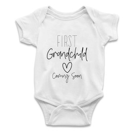 Pregnancy Announcement Onesie Bodysuit, Baby Announcement Unisex Baby Vest, First Grandchild Coming Soon, Pregnancy Reveal Gift Idea for Grandparents