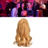 Women Long Hair Wig Light Brown Color Middle Parting Breathable
