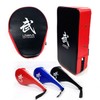 LW Boxing Kick Mitt & Wrist Guard for Striking Practice ELW Square Kick Mitt Red 1PC 2ea