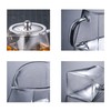 YUEMING Glass Teapots with Infuser,550 ml in Square Shape Borosilicate